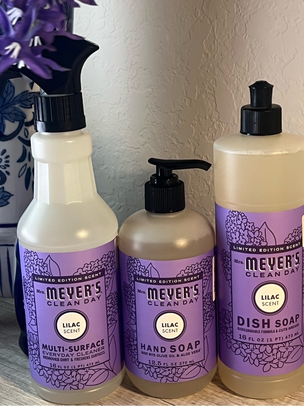Mrs. Meyer’s Lilac Scent Cleaning & Soap Set